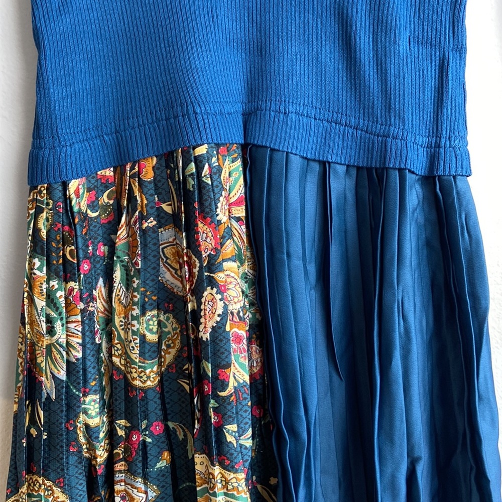 NEW| Dalia Macphee Paisley Pleated Dress - Picture 8 of 10
